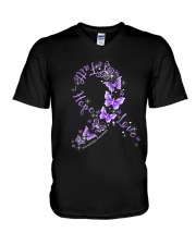Faith hope love V-Neck T-Shirt tile