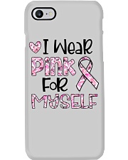 I wear pink Phone Case tile