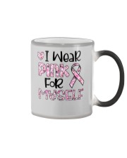 I wear pink Color Changing Mug tile