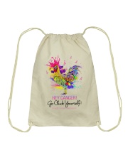 Go cluck yourself Drawstring Bag tile