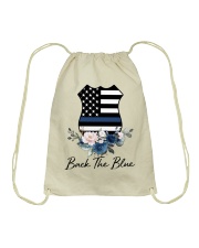 Back the blue Drawstring Bag tile