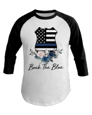 Back the blue Baseball Tee tile
