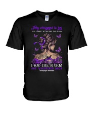 They whispered to her V-Neck T-Shirt tile