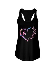 Never give up Ladies Flowy Tank tile