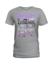 Fibro warrior Ladies T-Shirt tile