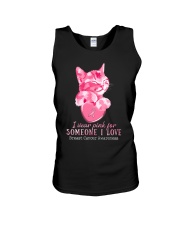 I wear pink for someone I love Unisex Tank tile