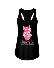 I wear pink for someone I love Ladies Flowy Tank tile