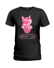 I wear pink for someone I love Ladies T-Shirt tile