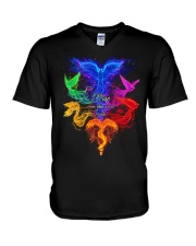 Rise from your ashes V-Neck T-Shirt tile