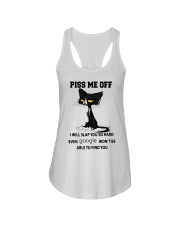 I will slap you so hard Ladies Flowy Tank tile