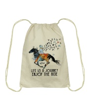 Enjoy the ride Drawstring Bag tile