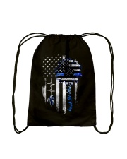 Back the blue Drawstring Bag tile