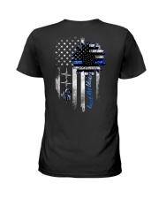 Back the blue Ladies T-Shirt back