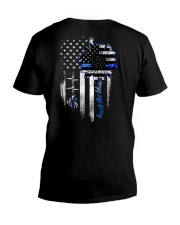 Back the blue V-Neck T-Shirt tile
