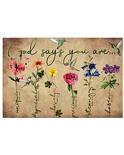 God says you are 17x11 Poster front