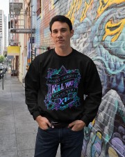What doesn't kill you gives you XP Crewneck Sweatshirt lifestyle-unisex-sweatshirt-front-2