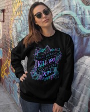 What doesn't kill you gives you XP Crewneck Sweatshirt lifestyle-unisex-sweatshirt-front-3