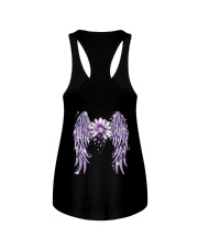 Never give up Ladies Flowy Tank tile