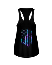 Fishing American flag Ladies Flowy Tank tile