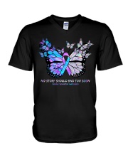 No story should end too soon V-Neck T-Shirt tile