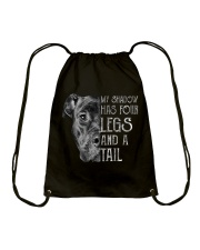My shadow has four legs and a tail Drawstring Bag tile