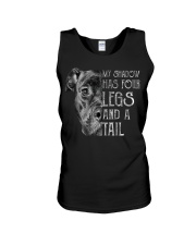 My shadow has four legs and a tail Unisex Tank tile