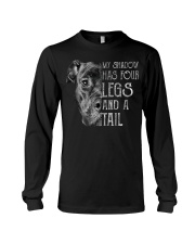 My shadow has four legs and a tail Long Sleeve Tee tile