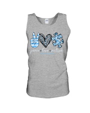 Peace love Autism Unisex Tank tile