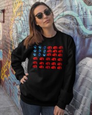 Camping American flag Crewneck Sweatshirt lifestyle-unisex-sweatshirt-front-3