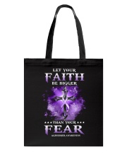 Let your faith be bigger Tote Bag tile