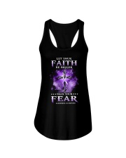 Let your faith be bigger Ladies Flowy Tank tile