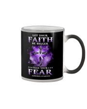 Let your faith be bigger Color Changing Mug tile