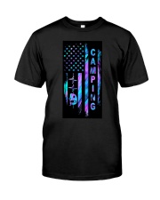 Camping American flag Classic T-Shirt tile