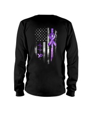 Fibromyalgia awareness American flag Long Sleeve Tee tile