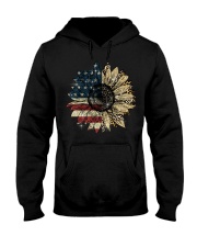 Sunflower American flag Hooded Sweatshirt tile