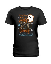 Proud Mom of a Fab Boo Lous Autism child Ladies T-Shirt tile