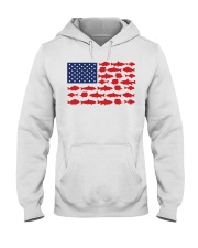 Fishing American flag Hooded Sweatshirt tile