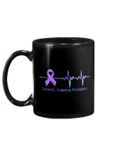 Domestic violence warrior American flag Mug tile