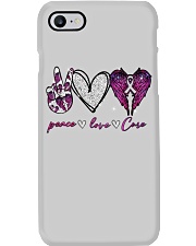 Peace Love Cure Phone Case tile