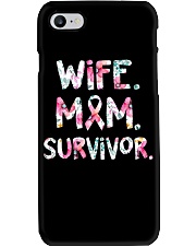 Wife Mom Survivor Phone Case tile