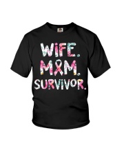 Wife Mom Survivor Youth T-Shirt tile