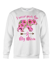 I wear pink for my mom Crewneck Sweatshirt tile