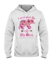 I wear pink for my mom Hooded Sweatshirt tile