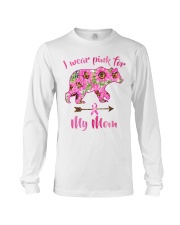 I wear pink for my mom Long Sleeve Tee tile