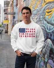 Bigfoot American flag Crewneck Sweatshirt lifestyle-unisex-sweatshirt-front-2