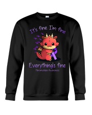 It's fine I'm fine Crewneck Sweatshirt tile