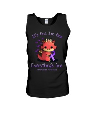 It's fine I'm fine Unisex Tank tile