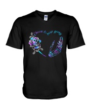 Choose to keep going V-Neck T-Shirt tile