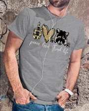 Peace Love Trash life - Printed apparels Classic T-Shirt lifestyle-mens-crewneck-front-4