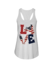 Love Independence Day Ladies Flowy Tank tile